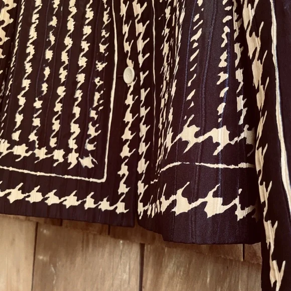 Lapine Blanche Japanese Vintage Y2K Quilted Silk Jacquard Velvet Lined Jacket M - Picture 7 of 16